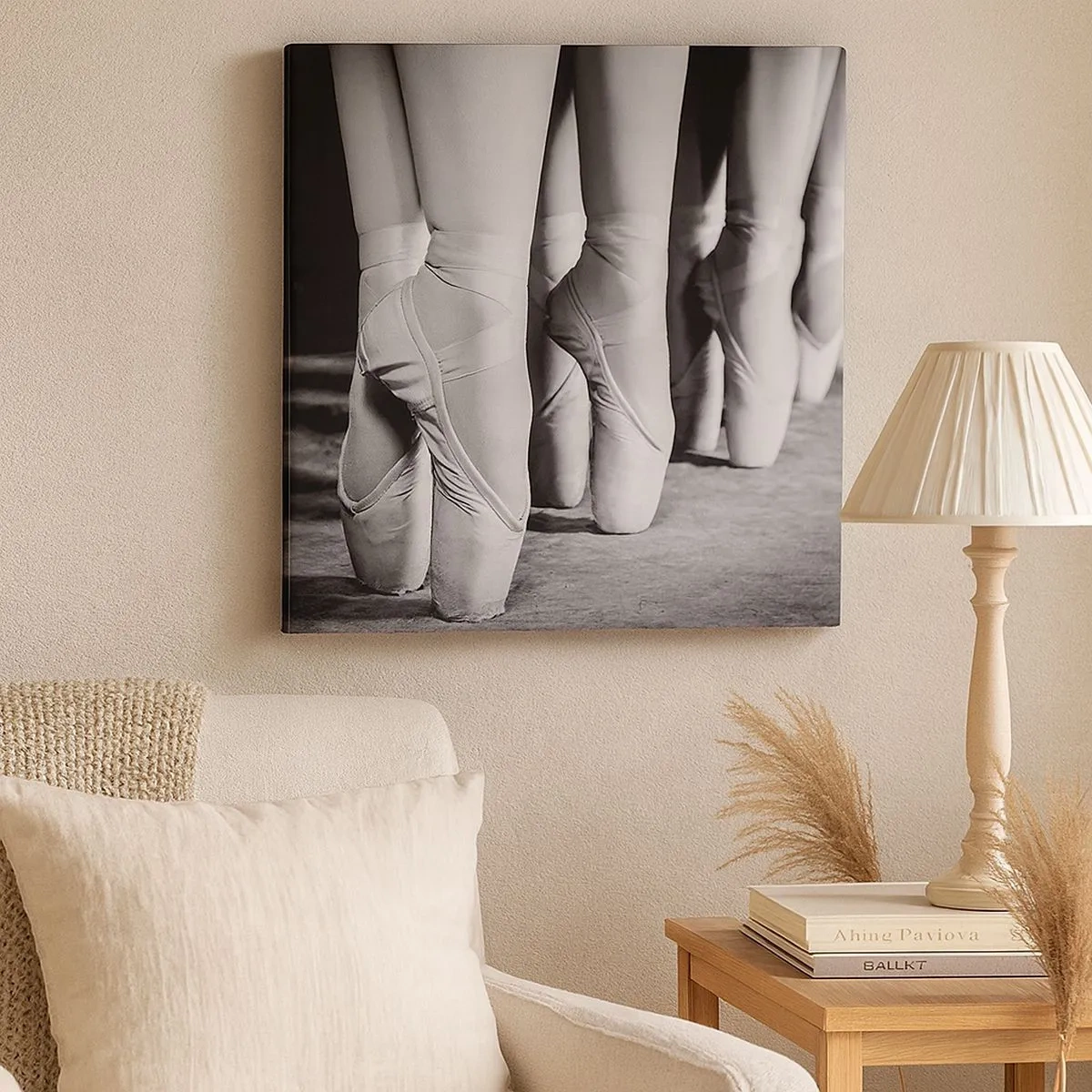 Lærredstryk - Billede på lærred - Sammen, let - 30x30 cm