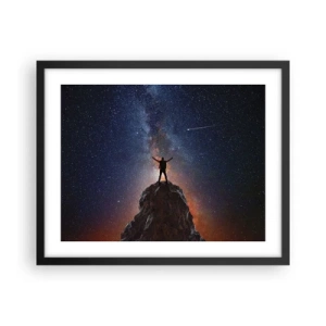 Plakat i sort ramme - Magten er hos mig! - 50x40 cm