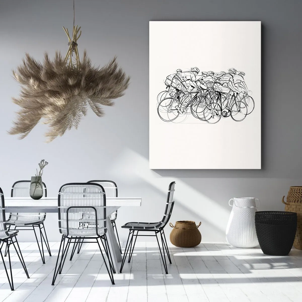 Lærredstryk - Billede på lærred - Sammen i et team - 50x70 cm