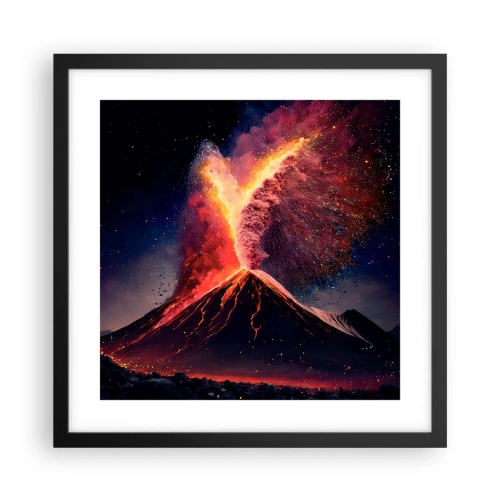 Plakat i sort ramme - Skønhed og rædsel - 40x40 cm