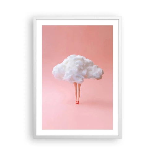 Plakat i hvid ramme - Et sødt løfte - 50x70 cm