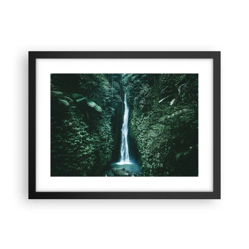 Plakat i sort ramme - Tropisk spa - 40x30 cm