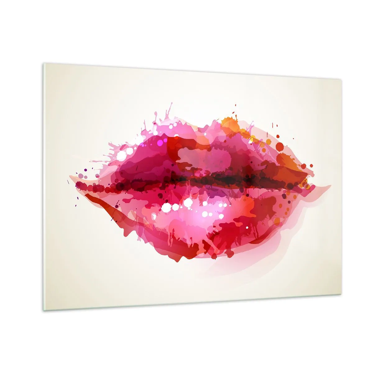 Billede på glas - En mere rød nuance af rød - 100x70 cm