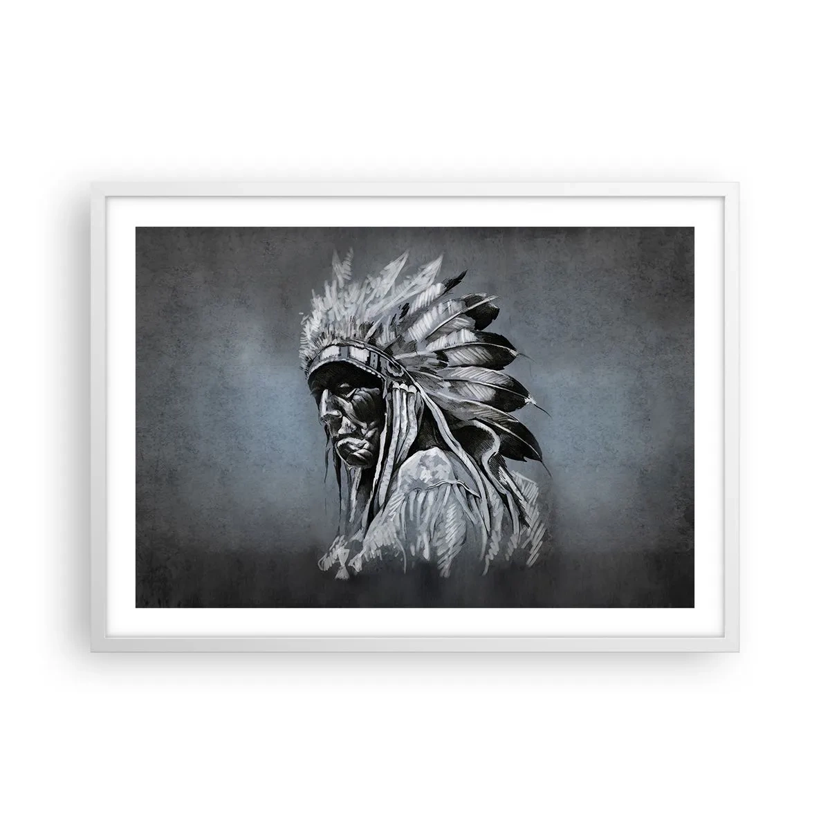 Plakat i hvid ramme - Tilbage til rødderne - 70x50 cm