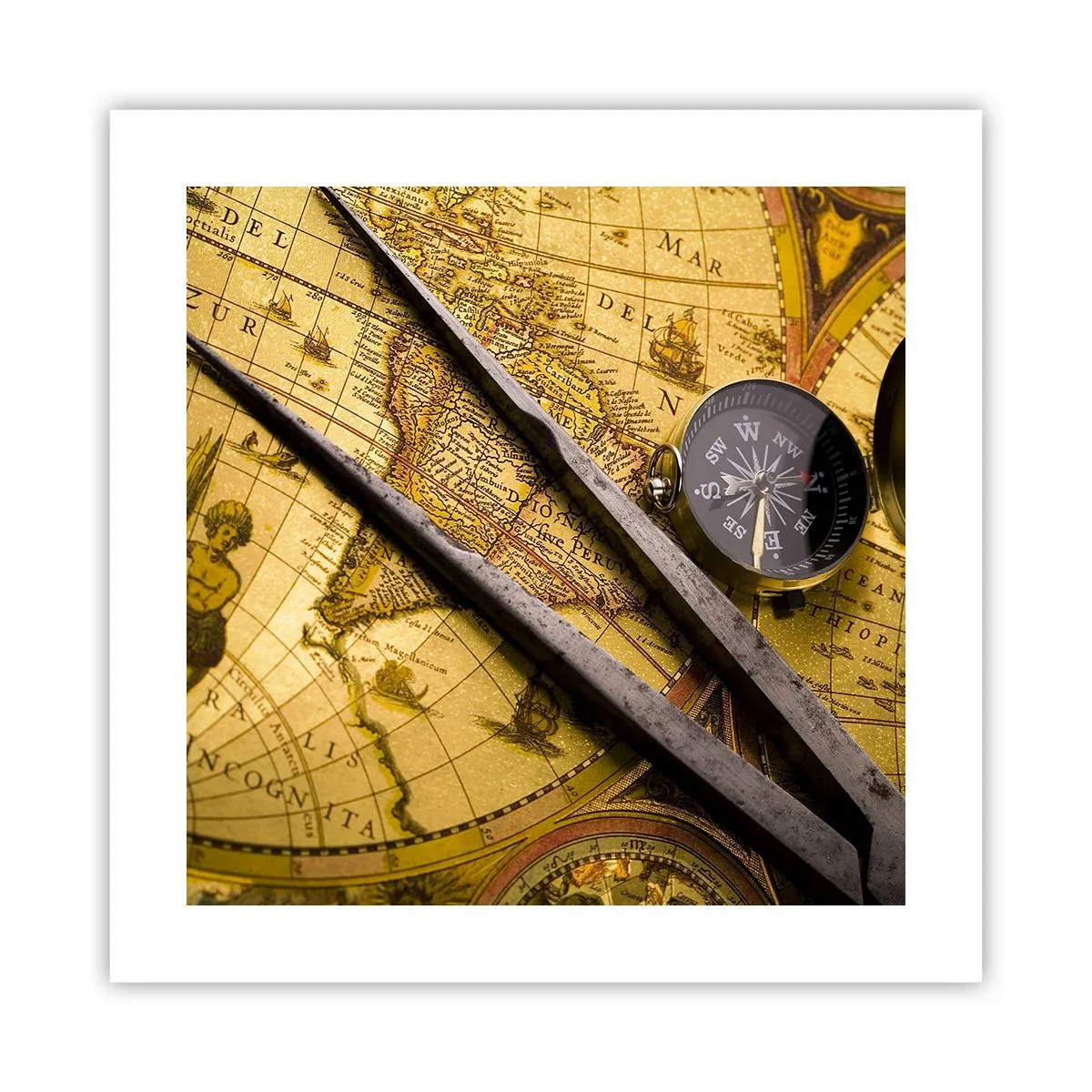 Plakat - Hvor er skattene? - 40x40 cm