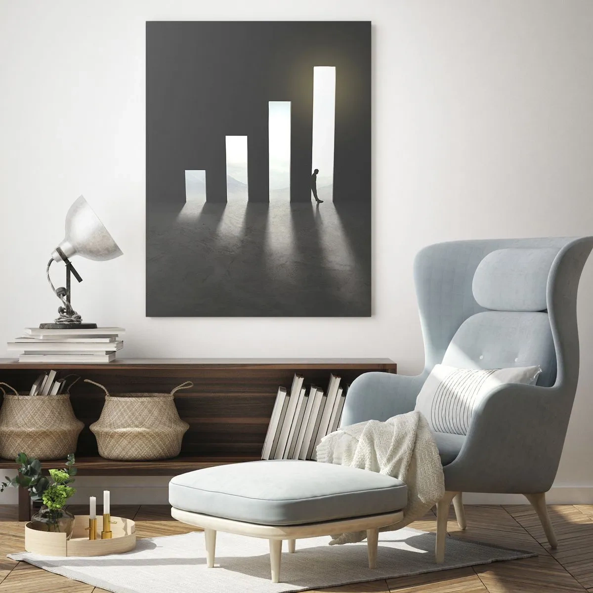 Billede på glas - Succes - et indtryk - 50x70 cm