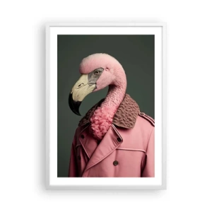 Plakat i hvid ramme - En ægte elegant mand - 50x70 cm