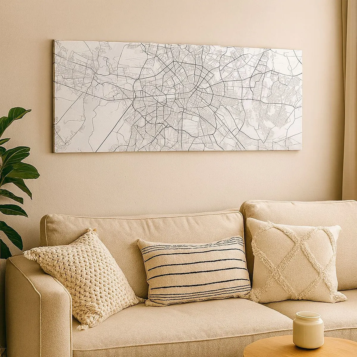 Lærredstryk - Billede på lærred - Berlins blomst - 100x40 cm