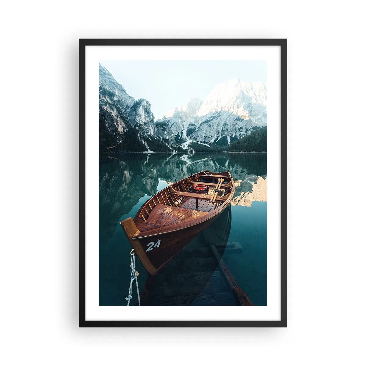 Plakat i sort ramme - Som om det var malet på glas - 50x70 cm