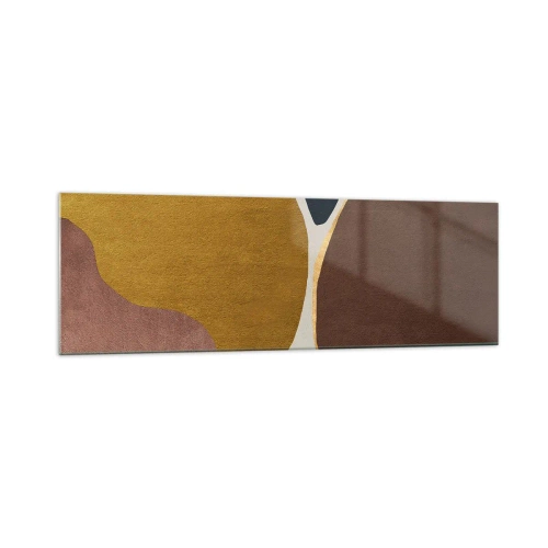 Billede på glas - Abstraktion - et sted i rummet - 160x50 cm