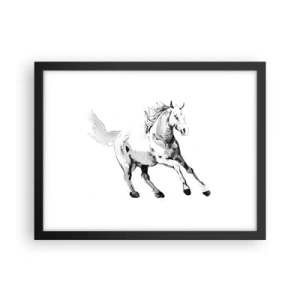 Plakat i sort ramme - Utæmmet sjæl - 40x30 cm