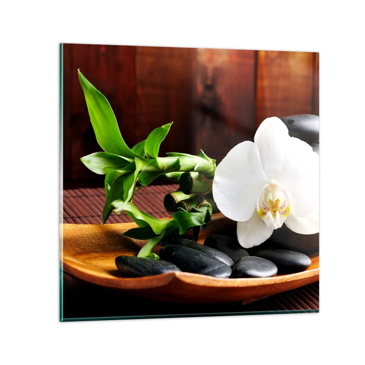 Billede på glas - Overgiv dig til naturens berøring - 50x50 cm