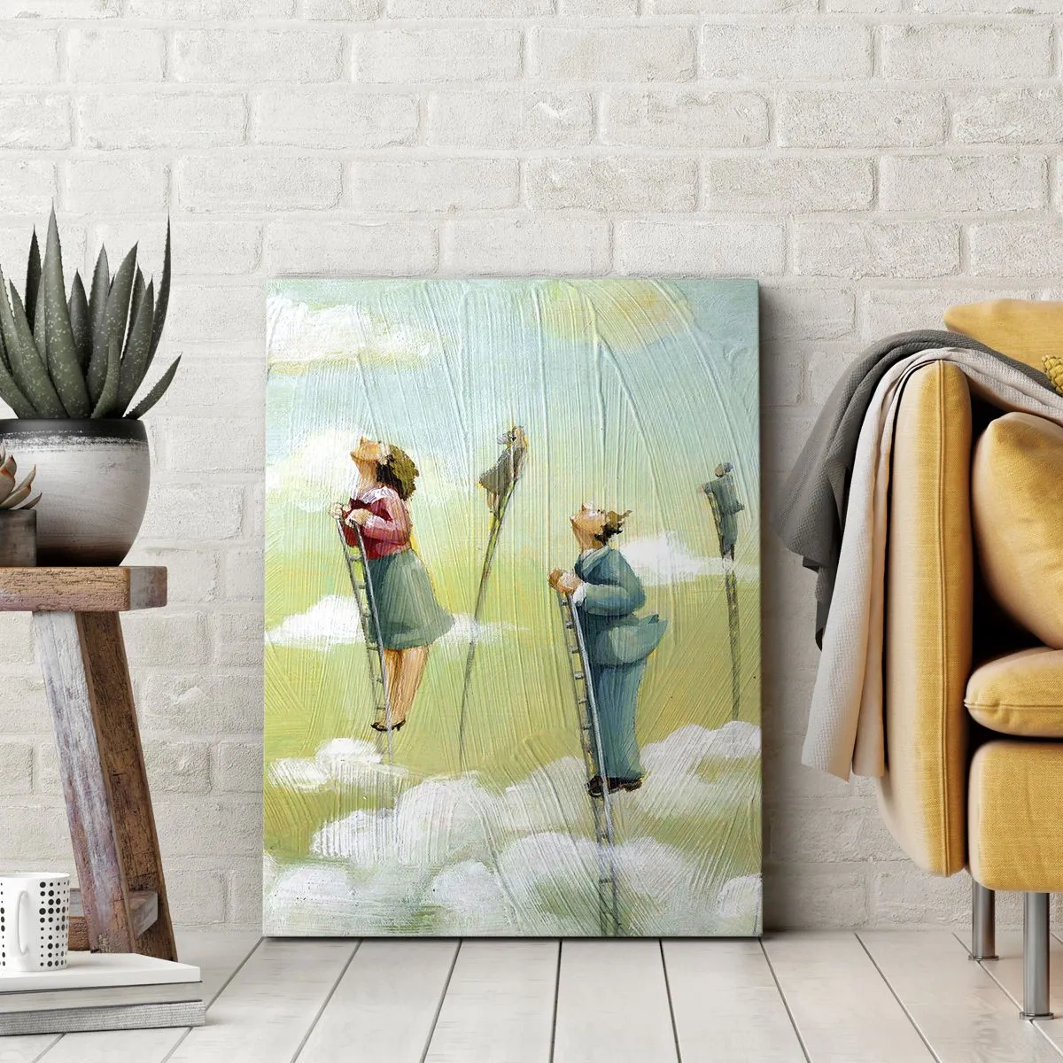 Lærredstryk - Billede på lærred - Bag din drøm - 50x70 cm