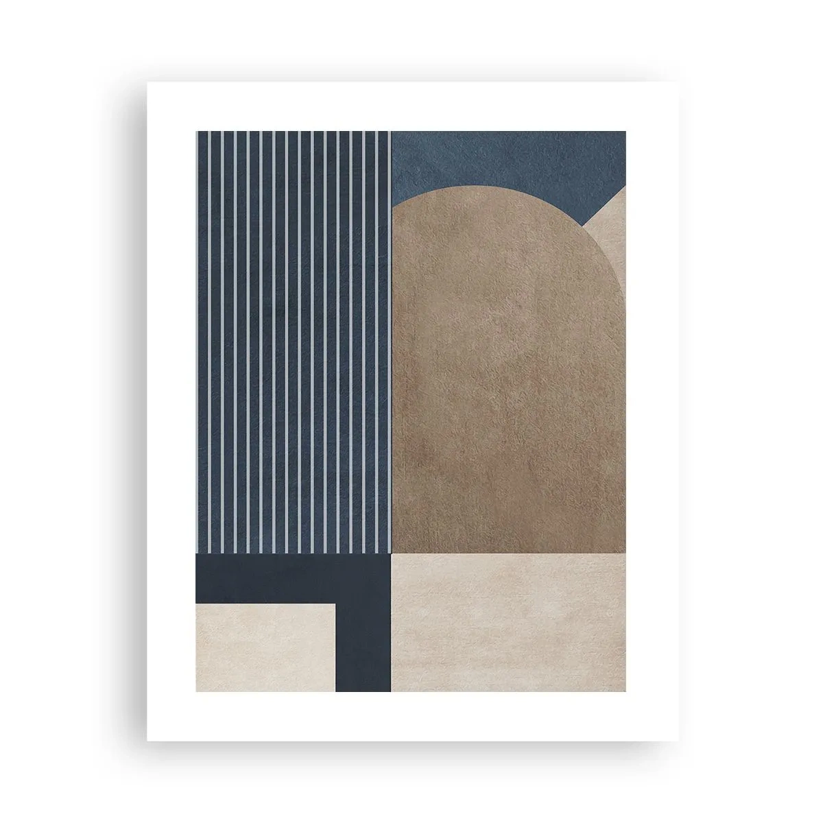 Plakat - En komposition af enkelhed og rundhed - 40x50 cm