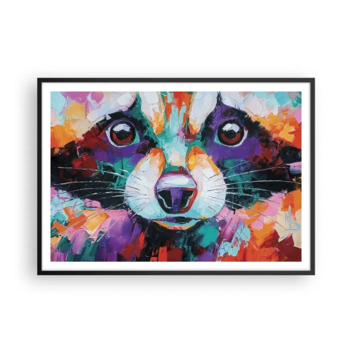 Plakat i sort ramme - Kun gode følelser - 100x70 cm