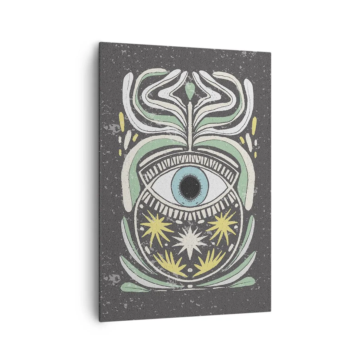 Lærredstryk - Billede på lærred - Stammeritualer - 70x100 cm