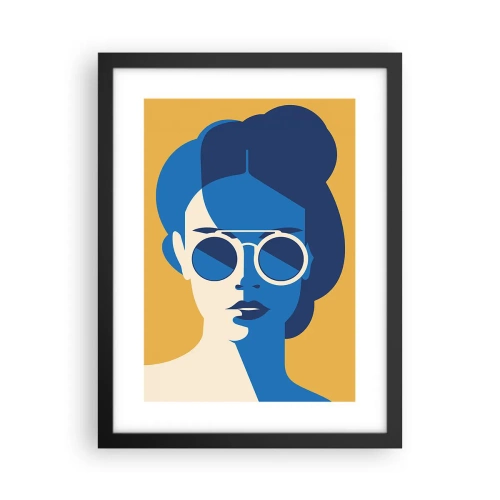 Plakat i sort ramme - Ferie-look - 30x40 cm
