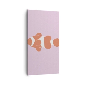 Lærredstryk - Billede på lærred - I koraller til ansigt og hale - 65x120 cm