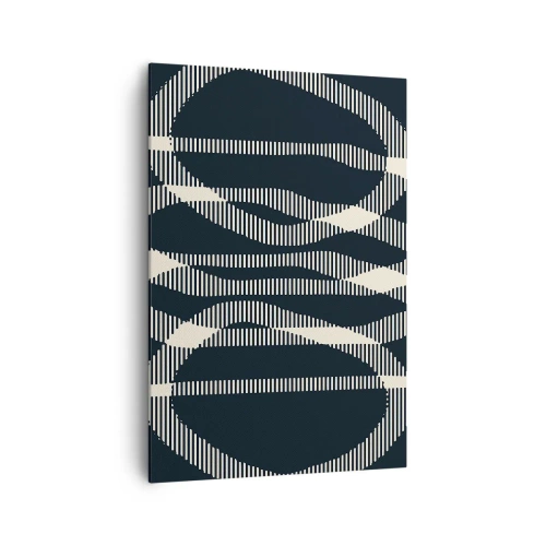 Lærredstryk - Billede på lærred - Forsøg på at bryde igennem mørket - 70x100 cm