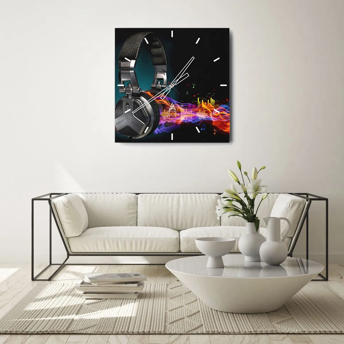 Vægur, Uret - I musikkens varme - 40x40 cm