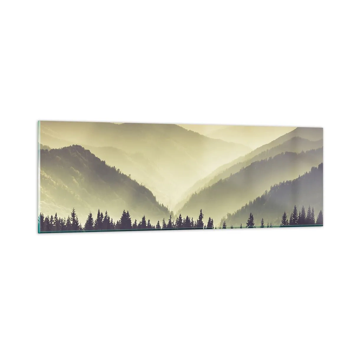 Billede på glas - Bag de syv bjerge... - 90x30 cm