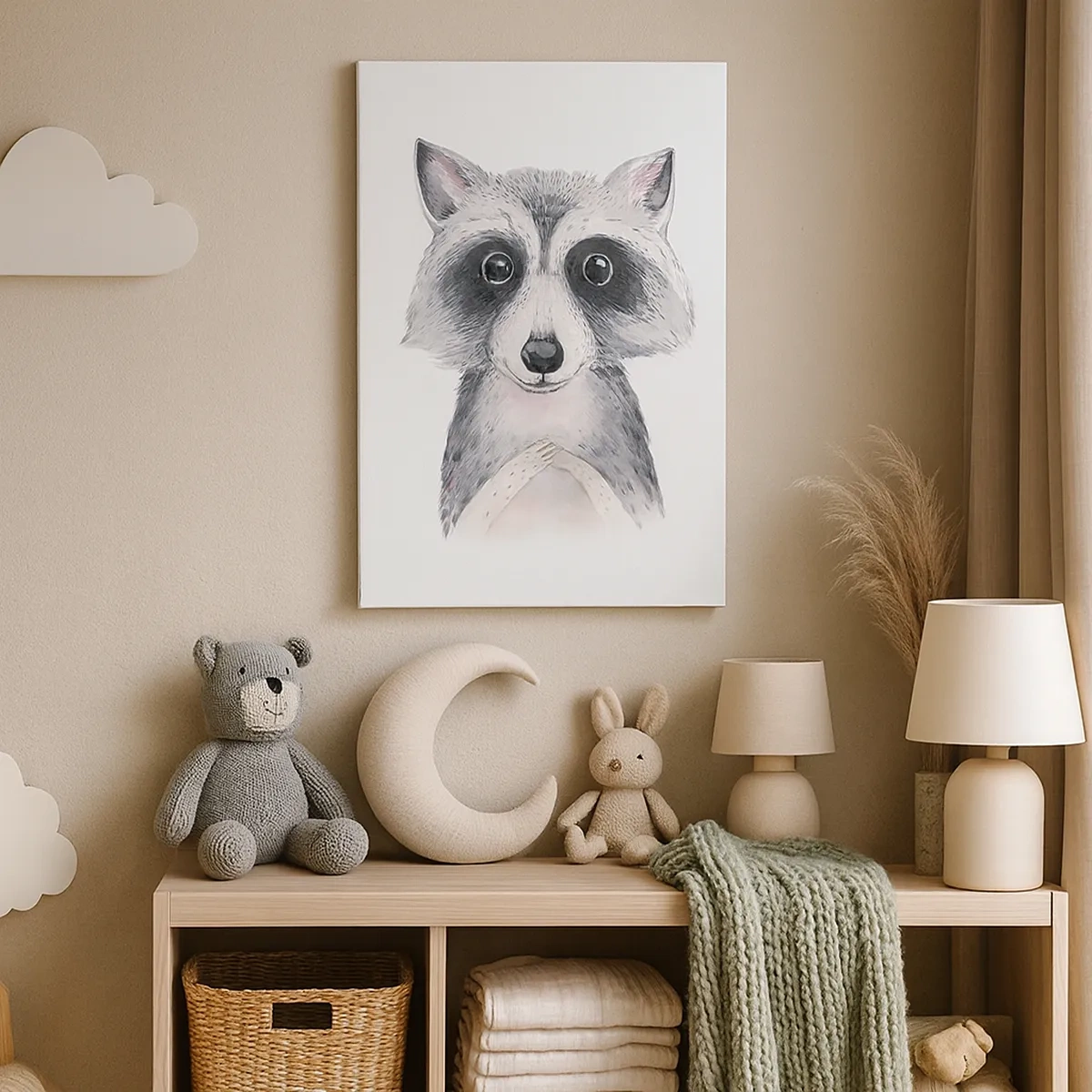 Lærredstryk - Billede på lærred - Et øjeblik til at trække på skuldrene - 50x70 cm