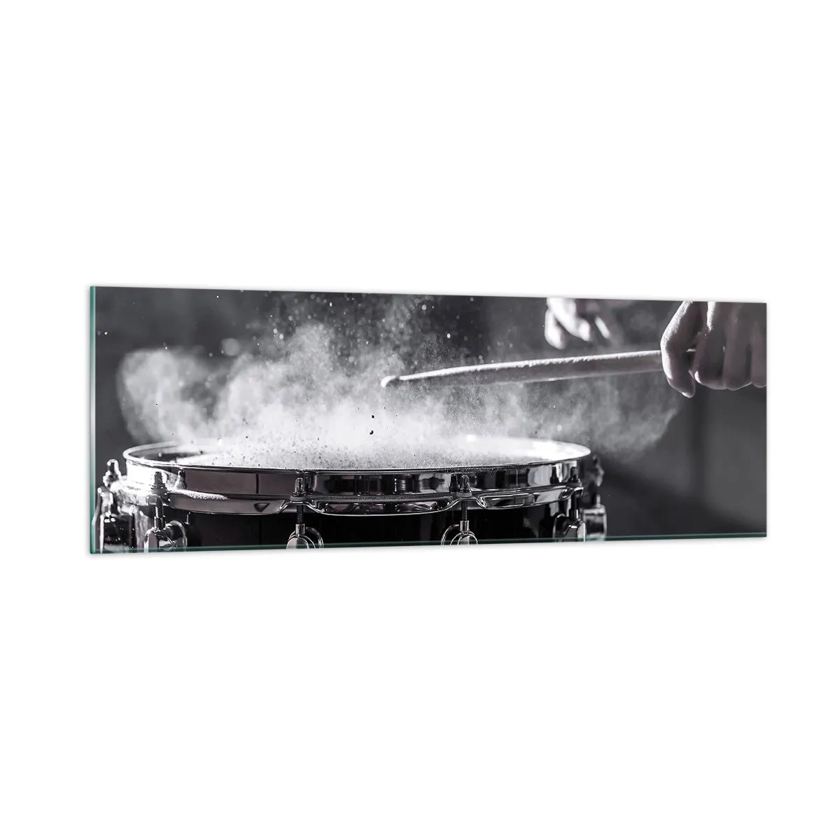 Billede på glas - Musikkens puls - 90x30 cm