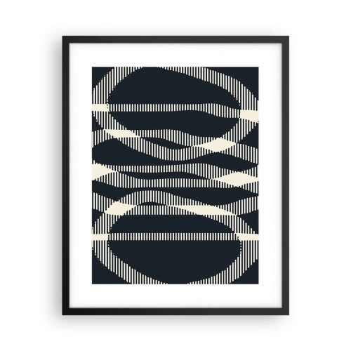 Plakat i sort ramme - Forsøg på at bryde igennem mørket - 40x50 cm