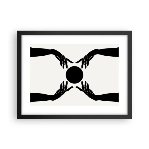 Plakat i sort ramme - Et hemmeligt tegn - 40x30 cm