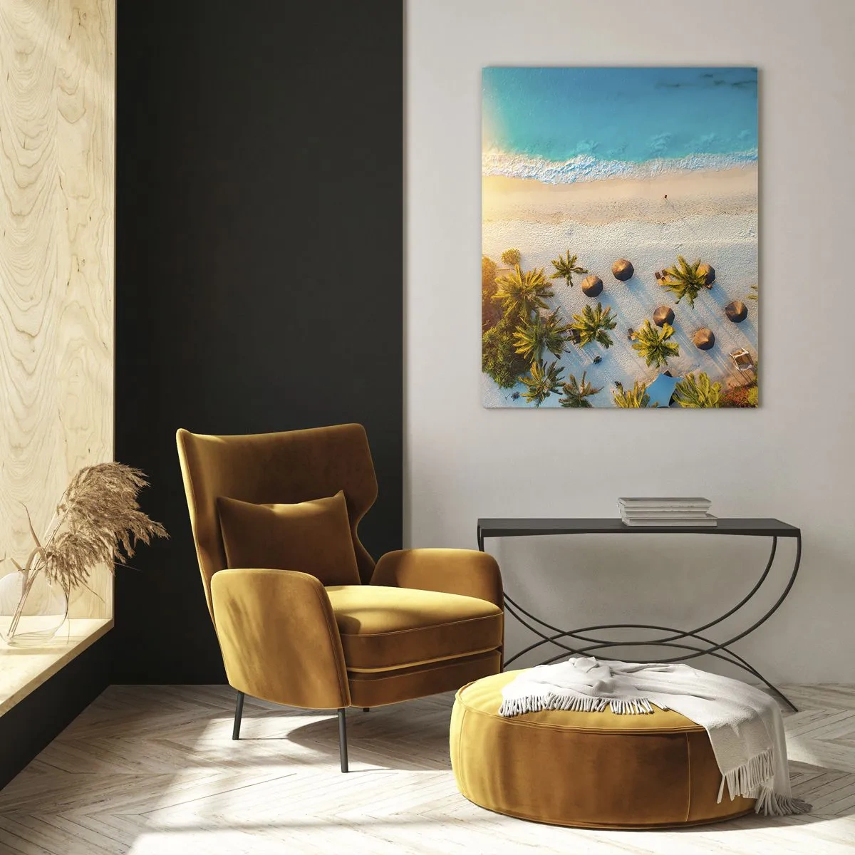 Billede på glas - Velkommen til paradis - 50x70 cm