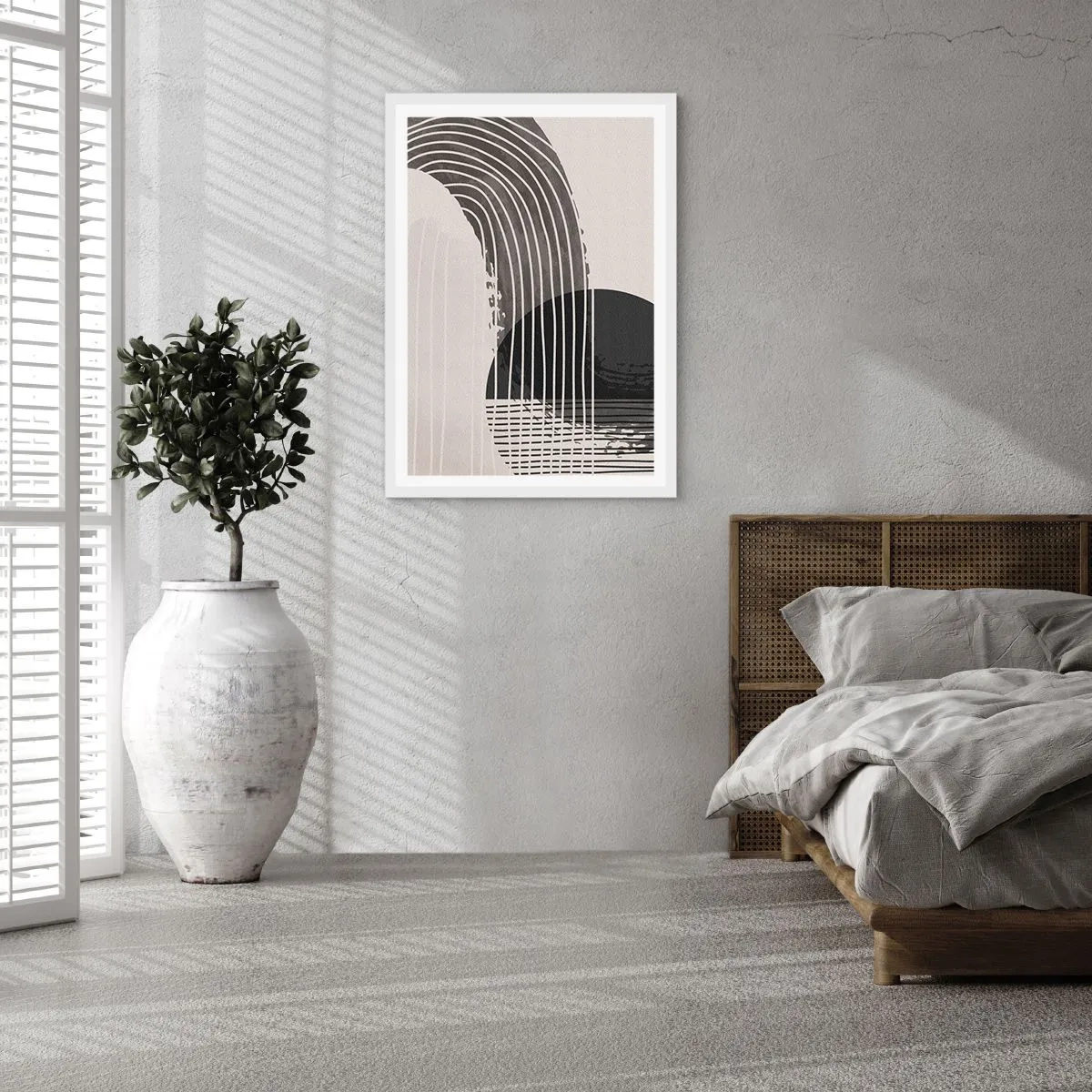 Plakat i hvid ramme - Derhen og tilbage - 40x50 cm