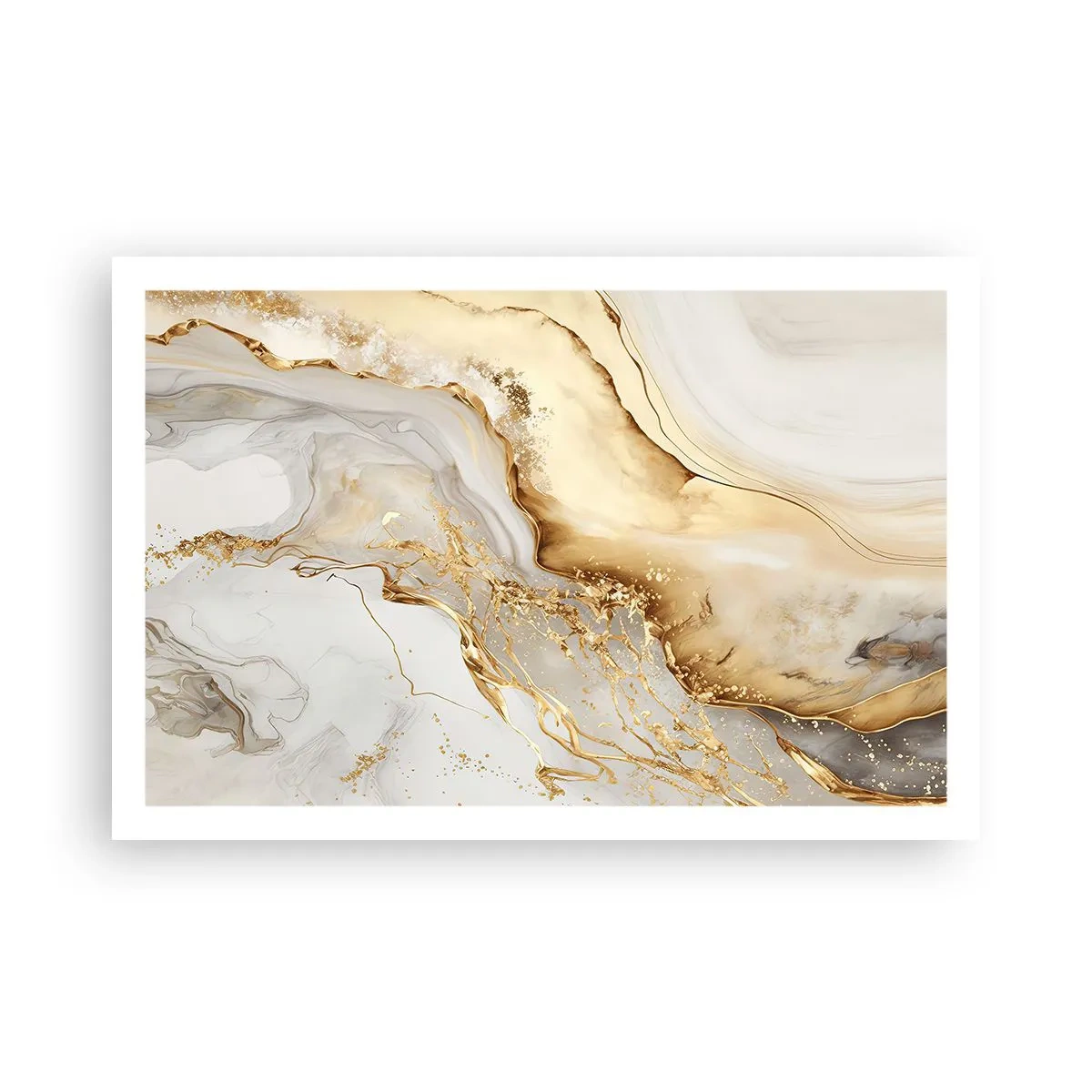 Plakat - Abstraktion: skønhed og godhed - 91x61 cm