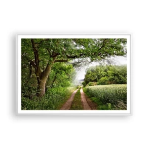 Plakat i hvid ramme - Et in Arcadia ego - 100x70 cm