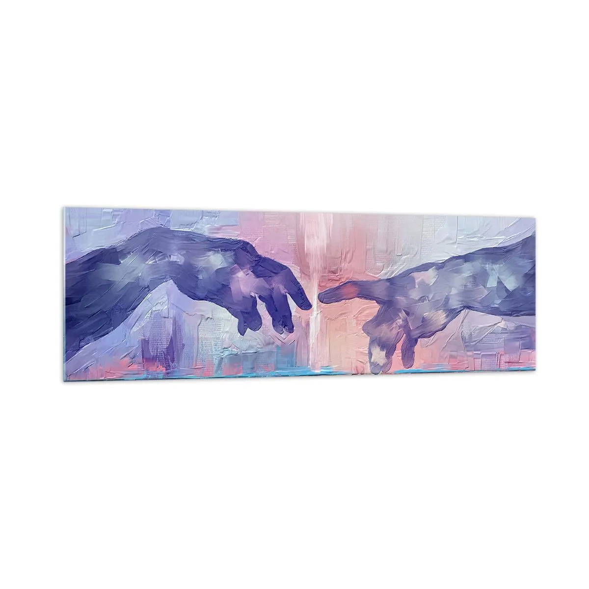Billede på glas - Den guddommelige gnist af liv - 160x50 cm