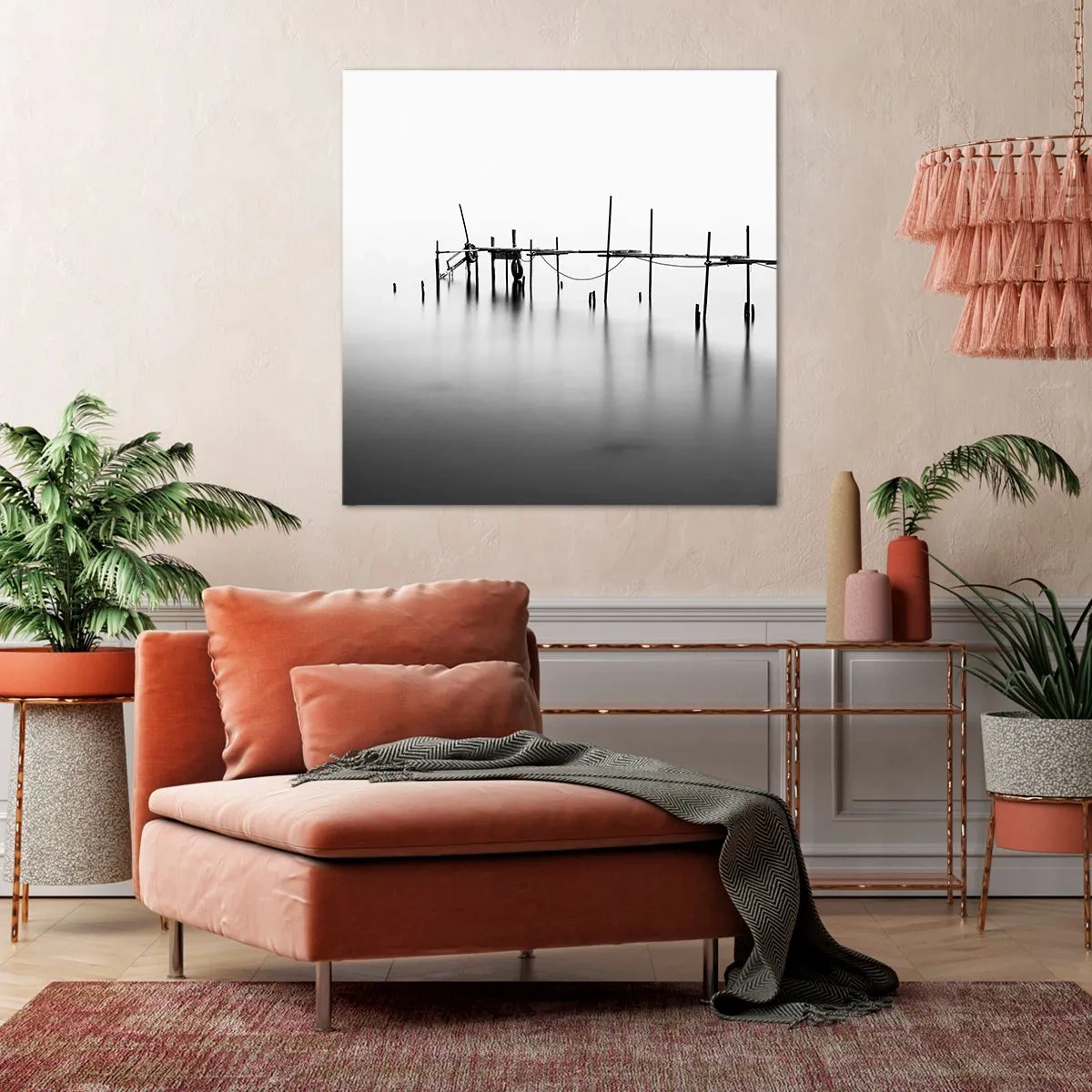 Lærredstryk - Billede på lærred - Hvad nu, hvis verden ikke eksisterer? - 40x40 cm