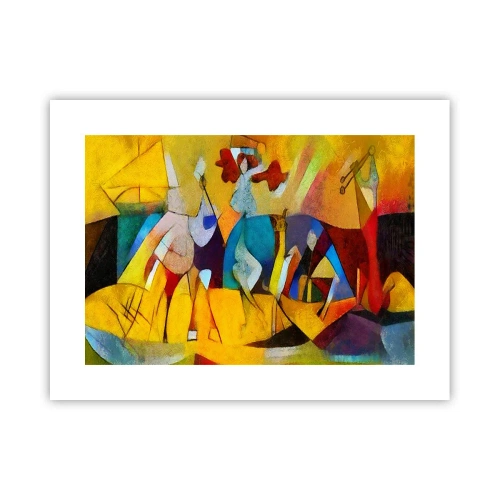 Plakat - Sol - liv - glæde - 40x30 cm