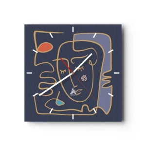 Vægur, Uret - I drømmerier - 30x30 cm