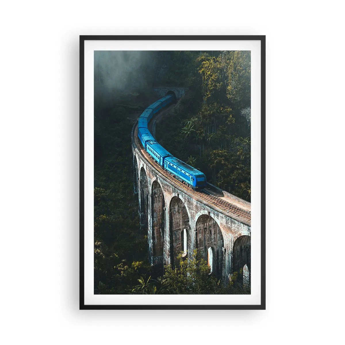 Plakat i sort ramme - Tog til naturen - 61x91 cm