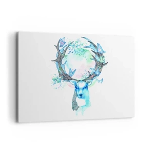 Lærredstryk - Billede på lærred - Naturens styrke og følsomhed - 100x70 cm