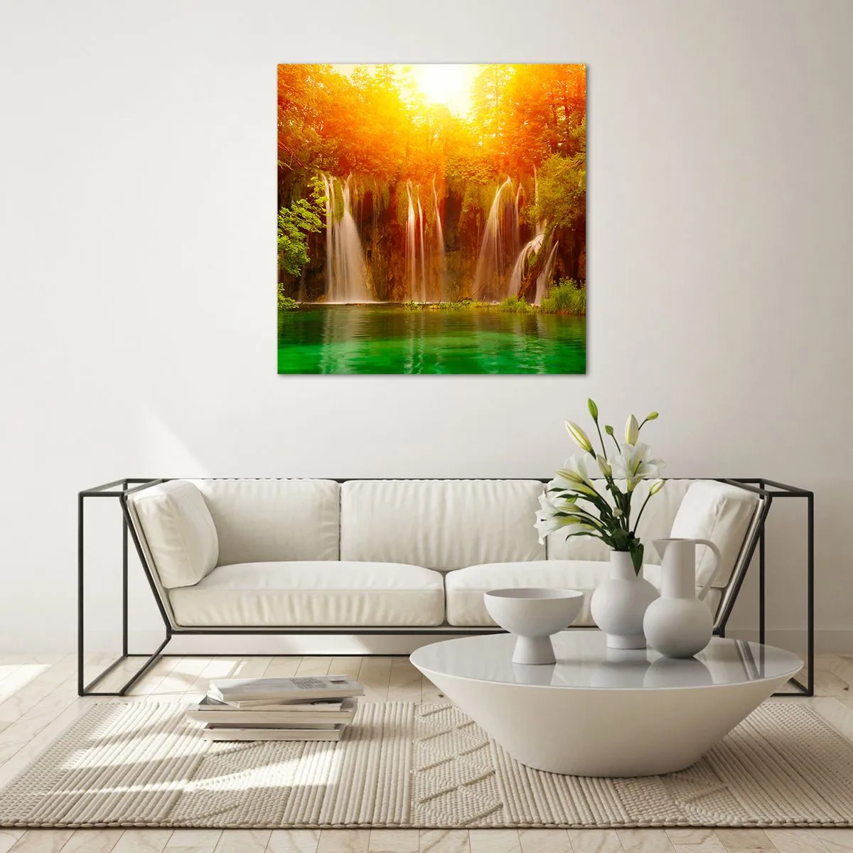 Billede på glas - I solskin og skygge - 70x70 cm