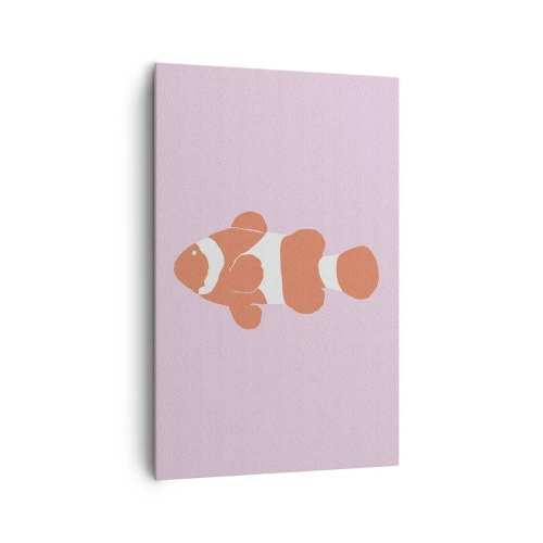 Lærredstryk - Billede på lærred - I koraller til ansigt og hale - 80x120 cm