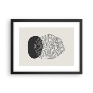 Plakat i sort ramme - Varighed og vibration - 40x30 cm