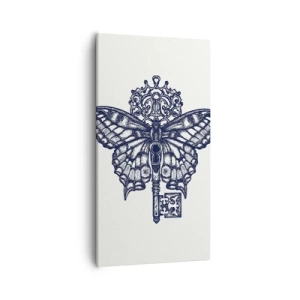 Lærredstryk - Billede på lærred - Alle hjertets hemmeligheder - 55x100 cm