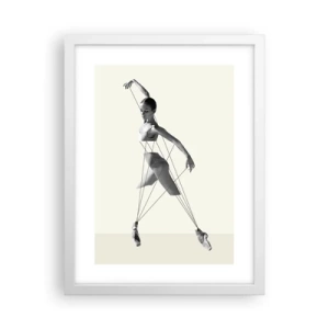 Plakat i hvid ramme - I verdens teater - 30x40 cm