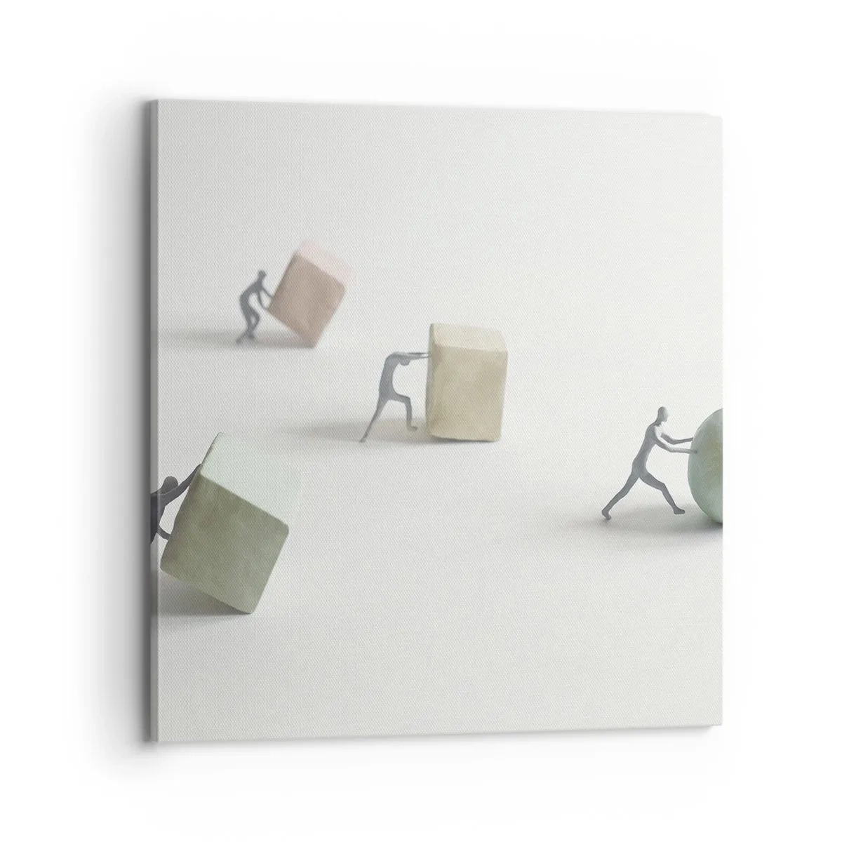 Lærredstryk - Billede på lærred - Selve livet - 70x70 cm