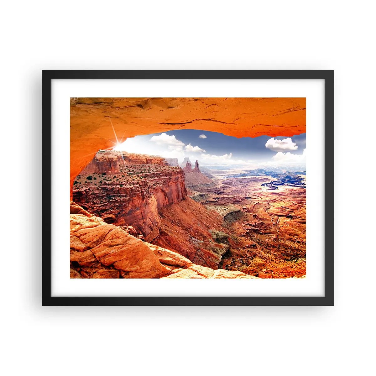 Plakat i sort ramme - Udskåret af naturen selv - 50x40 cm