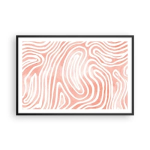 Plakat i sort ramme - I en labyrint af koraller - 91x61 cm