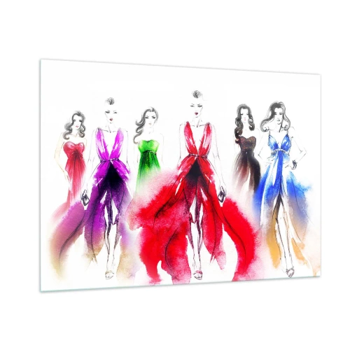 Billede på glas - Stemninger til outfits - 100x70 cm