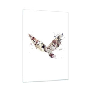 Billede på glas - Vandringsmand i luften - 50x70 cm