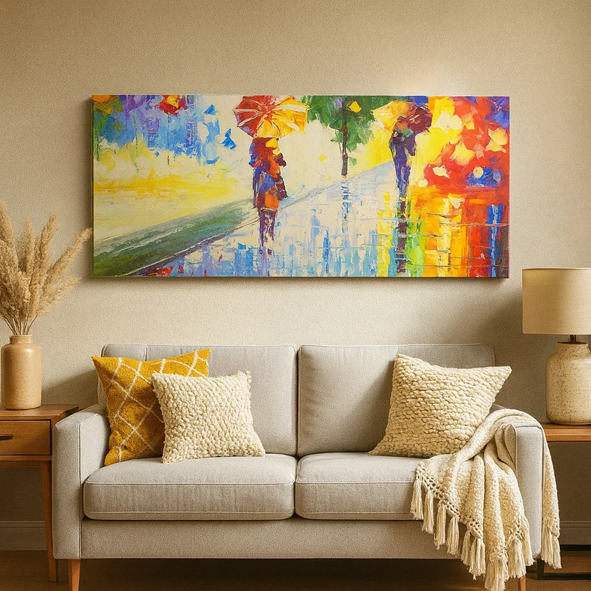 Lærredstryk - Billede på lærred - Og alt er klart - 30x30 cm